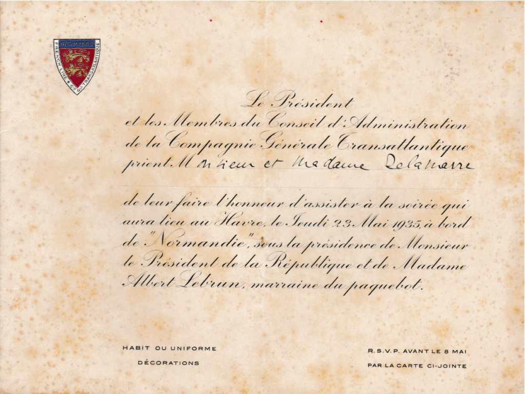 Normandie invitation à l'inauguration