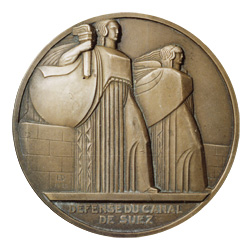 Suez médaille inauguration